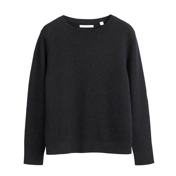 The Boxy Cashmere Knit In Navy