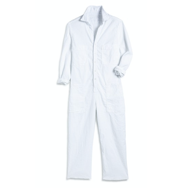 Northern Italian Performance Linen Jumpsuit in White