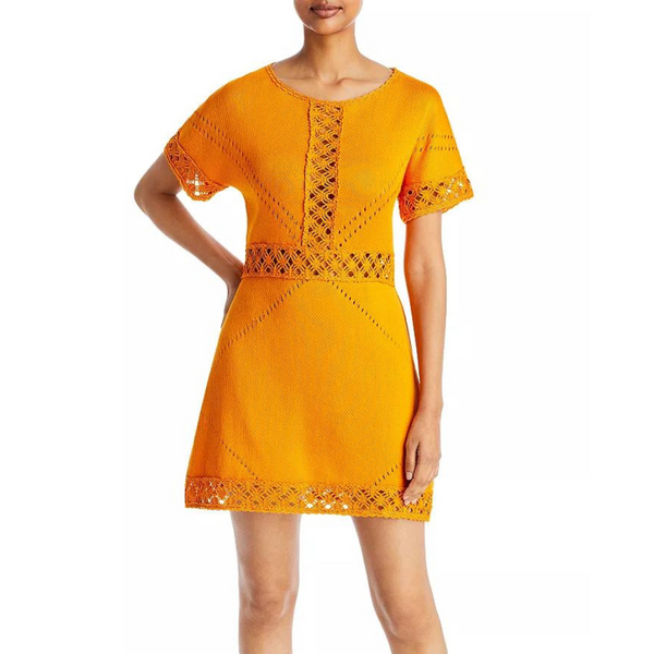 Pure Cotton Dress in Orange
