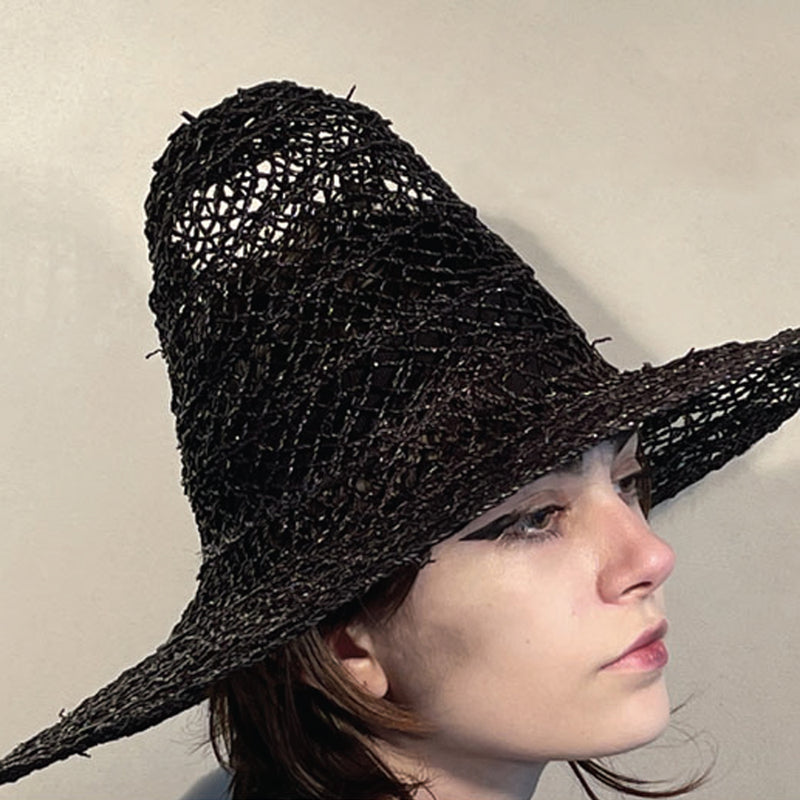 Reinhard Plank Cammello Straw Hat in Black Woollahra Sydney online fashion boutique Australia luxury Riada Concept