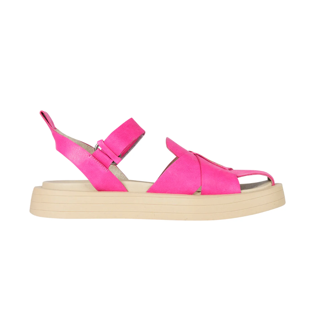 Old Iron Strap Sandal in Fuxia