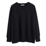 Black Cashmere Slouchy Sweater