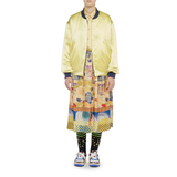 Gonna Kamut Print Drawstring Skirt in Yellow/Multicolour