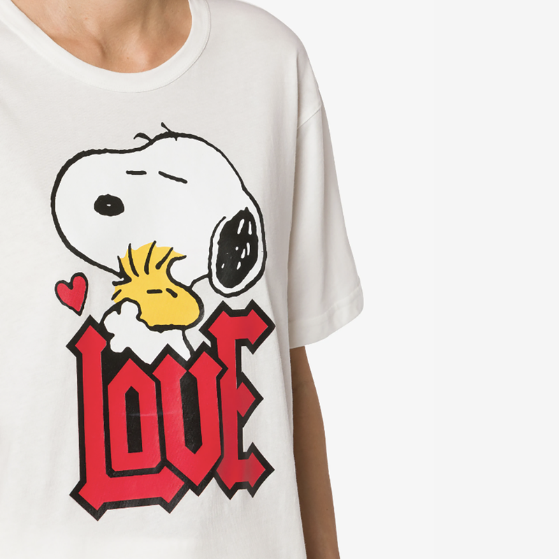 T-Shirt in Fantasy Print White