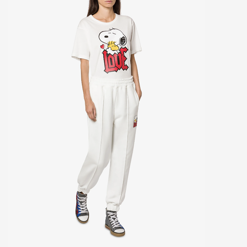 T-Shirt in Fantasy Print White
