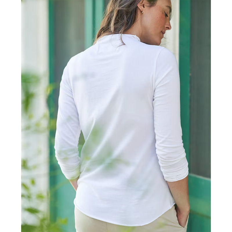 Long Sleeved Turtle Neck in White