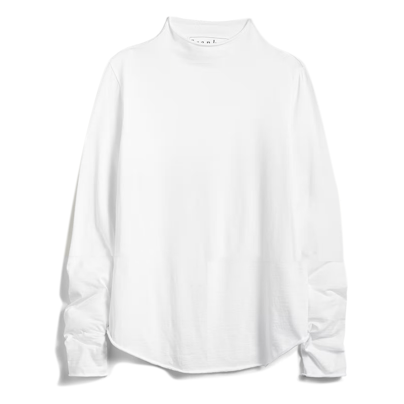 Long Sleeved Turtle Neck in White