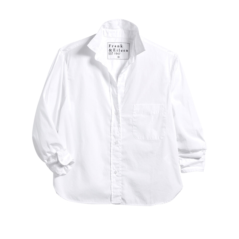 Silvio Woven Button Up Shirt in White